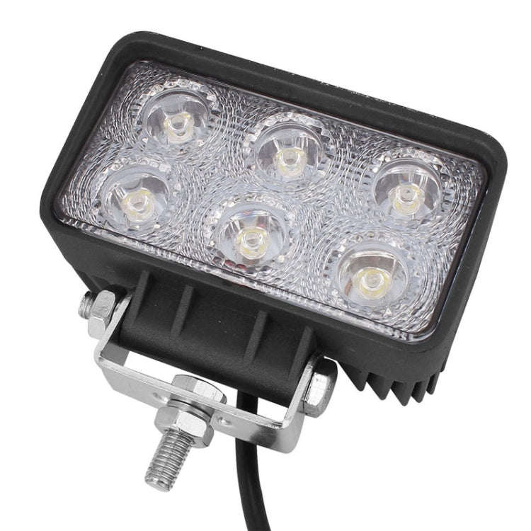 LML-1518 18W 1260-1350LM Epistar 6 LED White 30 Degree Spot Beam Car LED Light Waterproof IP67, D...