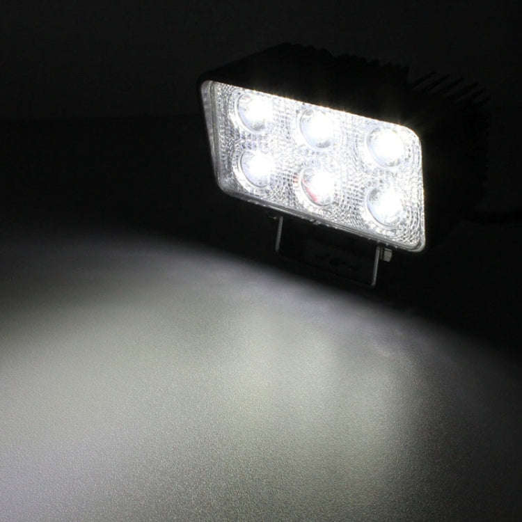 LML-1518 18W 1260-1350LM Epistar 6 LED White 30 Degree Spot Beam Car LED Light Waterproof IP67, D...