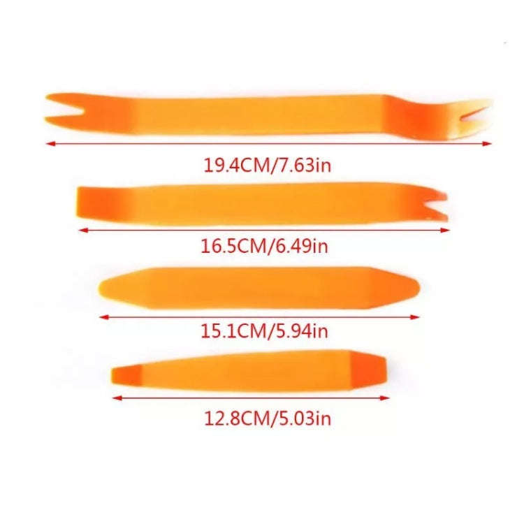 4pcs Plastic Pry Bar / Dash Panel Trim Removal Double Ended Tool