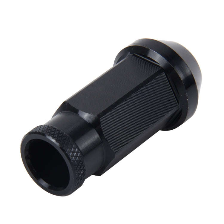 D1 Spec P1.5 M12x1.25 Racing Wheel Nut, Length: 50mm(Black)