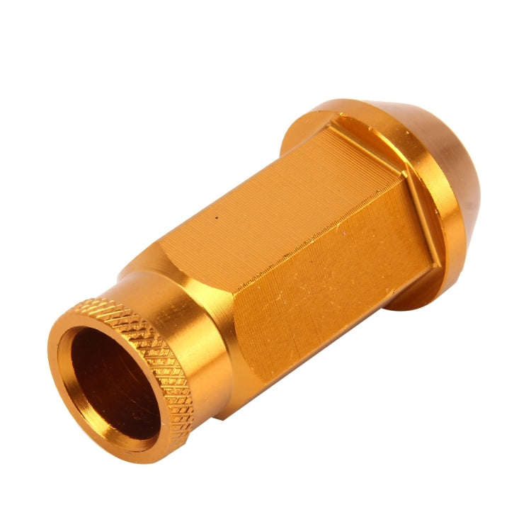 D1 Spec P1.5 M12x1.25 Racing Wheel Nut, Length: 50mm(Gold)