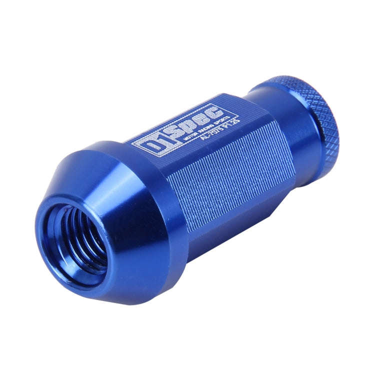 D1 Spec P1.5 M12x1.25 Racing Wheel Nut, Length: 50mm(Blue)