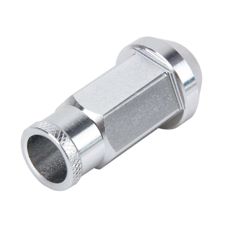 D1 Spec P1.5 M12x1.25 Racing Wheel Nut, Length: 50mm(Silver)