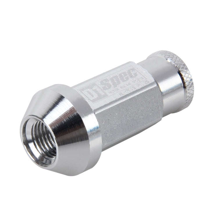 D1 Spec P1.5 M12x1.25 Racing Wheel Nut, Length: 50mm(Silver)