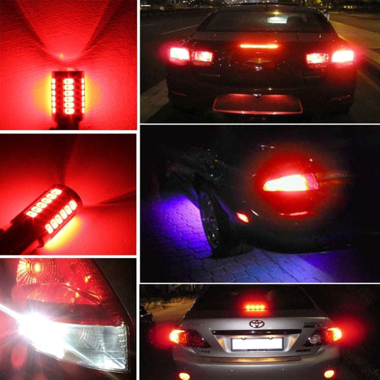 2PCS 1156/BA15S 16.5W 1155LM 630-660nm 33 LED SMD 5630 Red Light Car Brake Light Lamp Bulb for Ve...