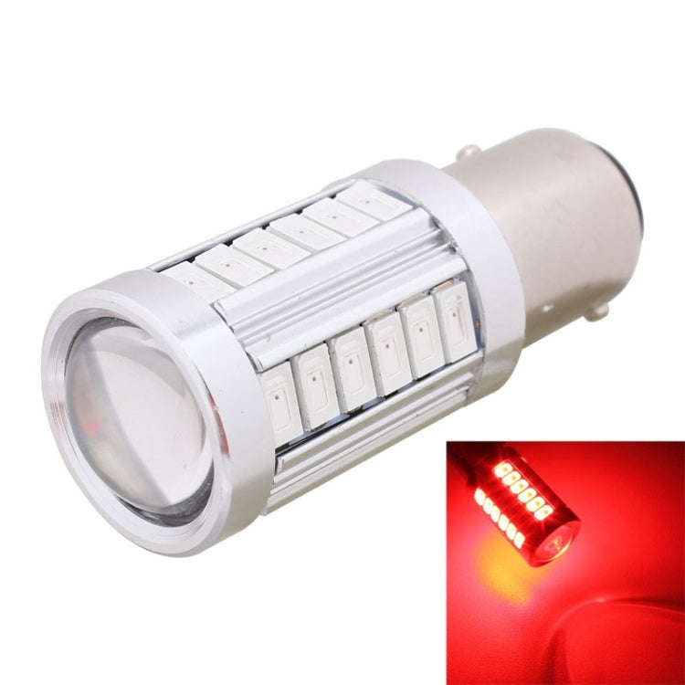 2PCS 1157/BAY15D 16.5W 1155LM 630-660nm 33 LED SMD 5630 Red Light Car Brake Light Lamp Bulb for V...