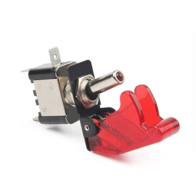 Flip Cover Nitrous Arming Switch with Red LED Indicator (Vehicle DIY), Red