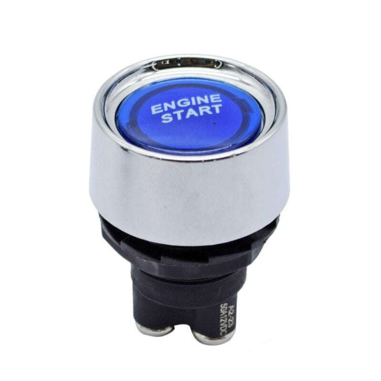 Blue Light Push Start Ignition Switch for Racing Sport (DC 12V)