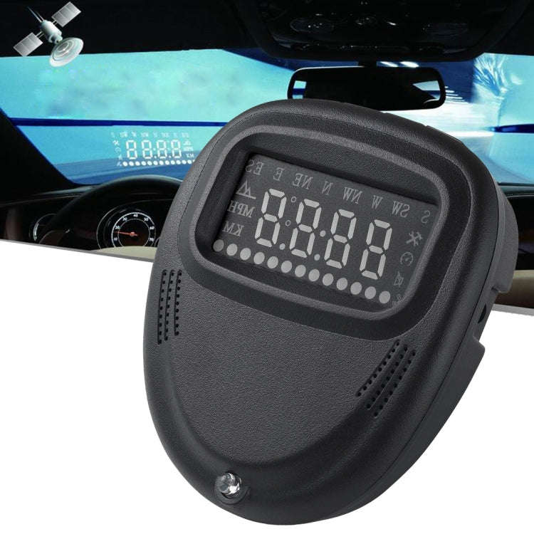 A1 2.0 inch Car GPS HUD Head Up Display Vehicle-mounted Security System, Support Speed & Real Tim...