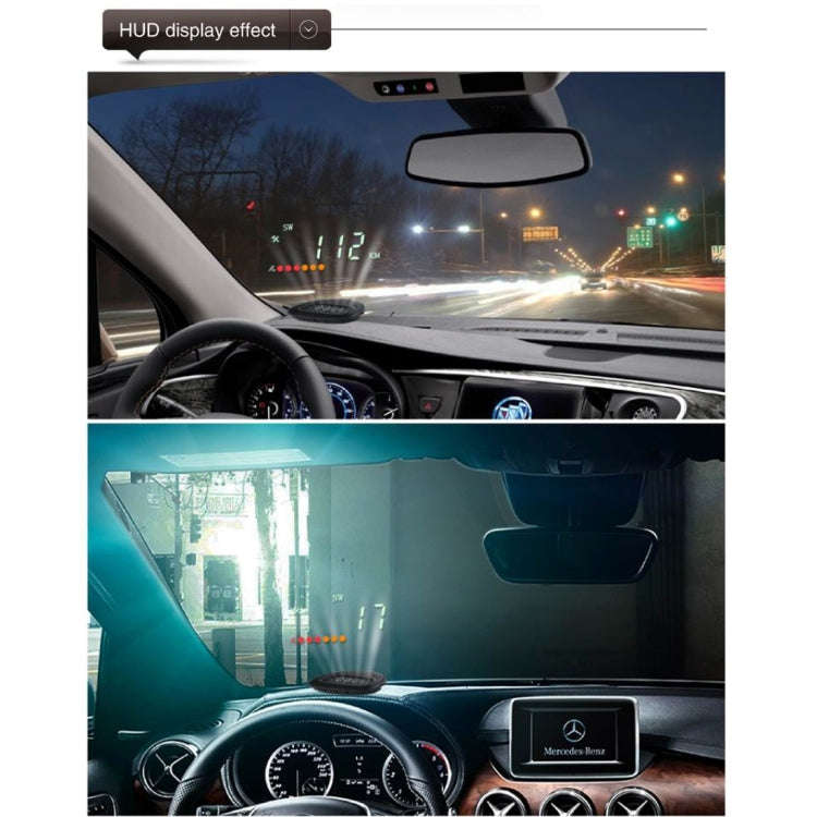 A1 2.0 inch Car GPS HUD Head Up Display Vehicle-mounted Security System, Support Speed & Real Tim...