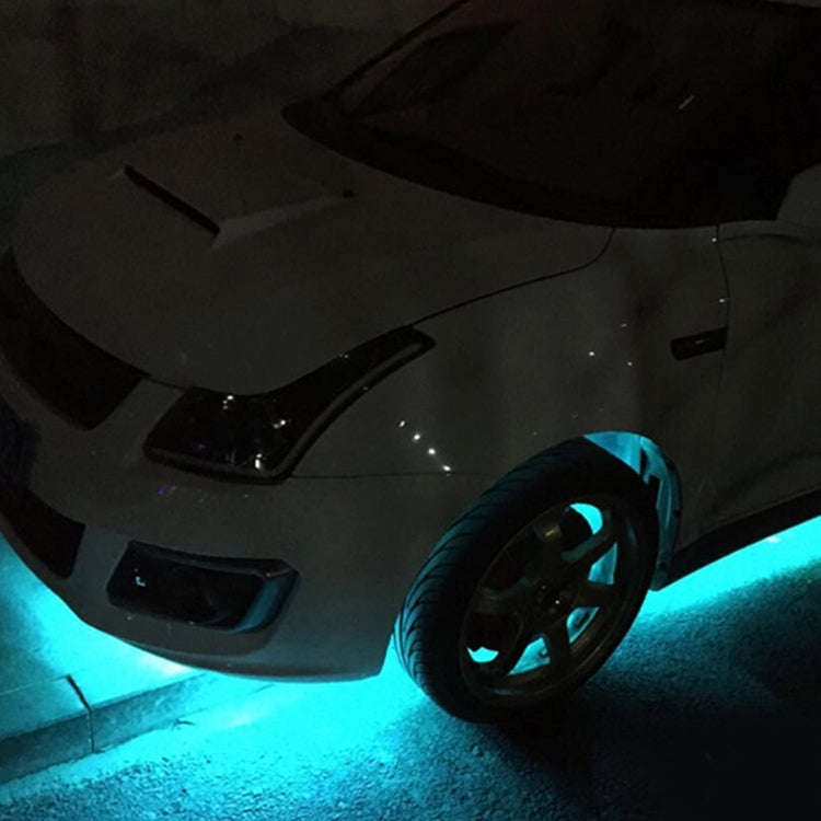 10 PCS 30cm 15 LED Waterproof Flexible Car Strip Light, DC 12V(Ice Blue Light)