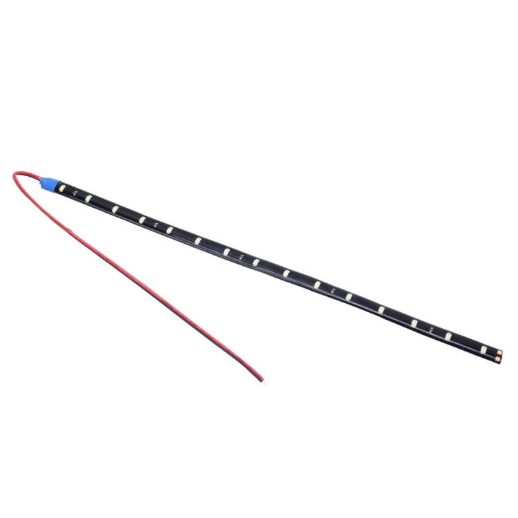10 PCS 30cm 15 LED Waterproof Flexible Car Strip Light, DC 12V(White Light)
