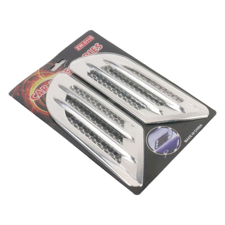 Car Decoration Stickers, Pair(Silver)