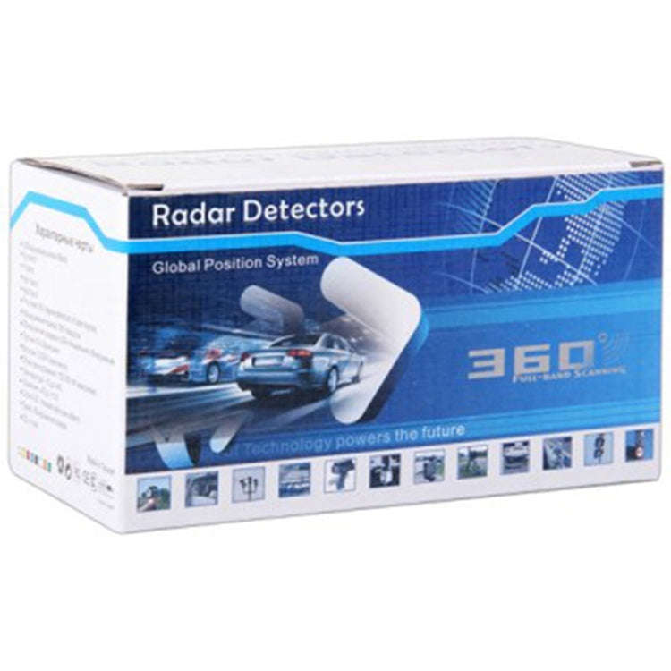 V7 Car Anti-Police Radar Detector 360 Protection Defense Laser Detection, Built-in Russian & Engl...