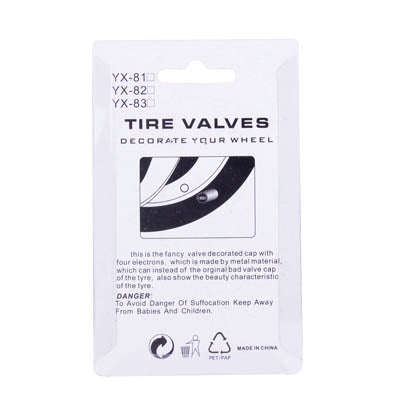 Blue Anodized Aluminum Tire Valve Stem Caps 4 pcs(Blue)