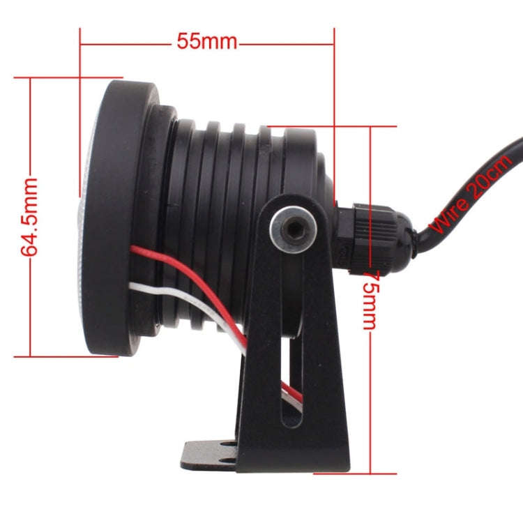 2 PCS 2.5 inch 10W 900LM White + Yellow Light 6500K Waterproof LED Eagle Eye Light for Vehicles, ...