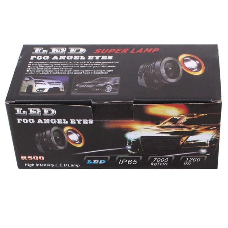 2 PCS 2.5 inch 10W 900LM White + Yellow Light 6500K Waterproof LED Eagle Eye Light for Vehicles, ...