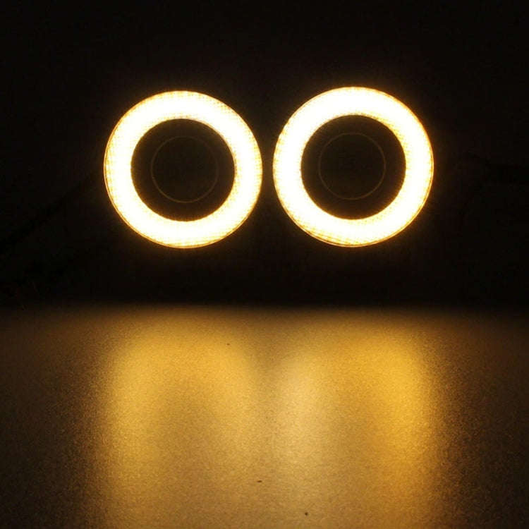 2 PCS 2.5 inch 10W 900LM White + Yellow Light 6500K Waterproof LED Eagle Eye Light for Vehicles, ...