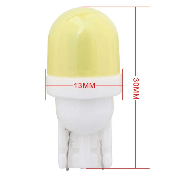 10 PCS T10 1W 80LM Ceramic 2 LED SMD 5630 Car Clearance Lights Lamp, DC 12V