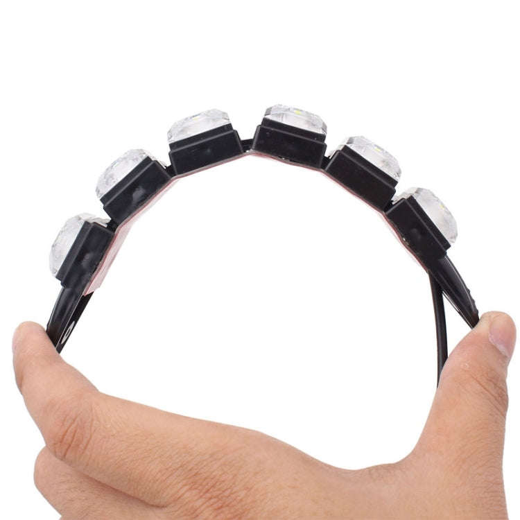 MZ 3W 2 PCS 160LM 6 LED SMD 5050 Flexible Snake LED Car Daytime Running Lights, DC 12V