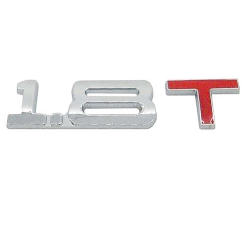 3D Universal Decal Chromed Metal 1.8T Car Emblem Badge Sticker Car Trailer Gas Displacement Ident...