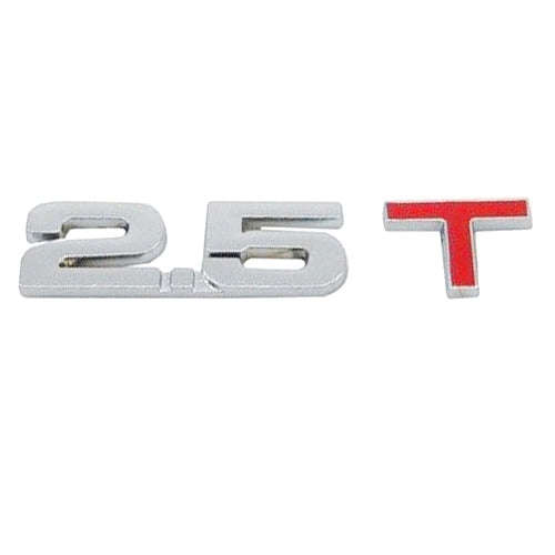 3D Universal Decal Chromed Metal 2.5T Car Emblem Badge Sticker Car Trailer Gas Displacement Ident...