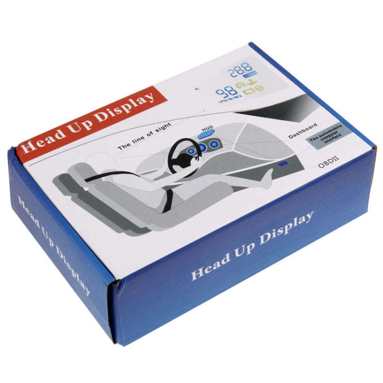 W02 5.5 inch Car OBDII HUD Fuel Consumption Warning System Vehicle-mounted Head Up Display Projec...