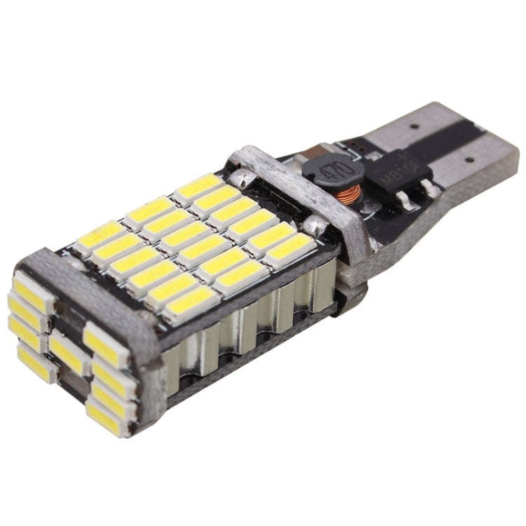 2 PCS T15 W16W 9W 450LM White Light 45 LED 4014 SMD Car Brake Light Reverse Lamp Parking Light Bu...