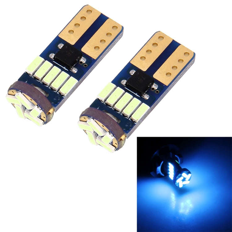 2PCS T10 3W 450LM ICE Blue Light 15 LED 4014 SMD LED Decode Error-Free Canbus Car Clearance Lamp,...