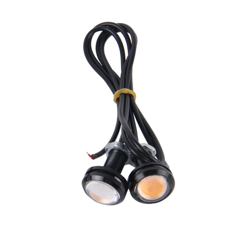 2 PCS 3W  Waterproof Eagle Eye light LED Light for Vehicles, Cable Length: 60cm(Pink Light)