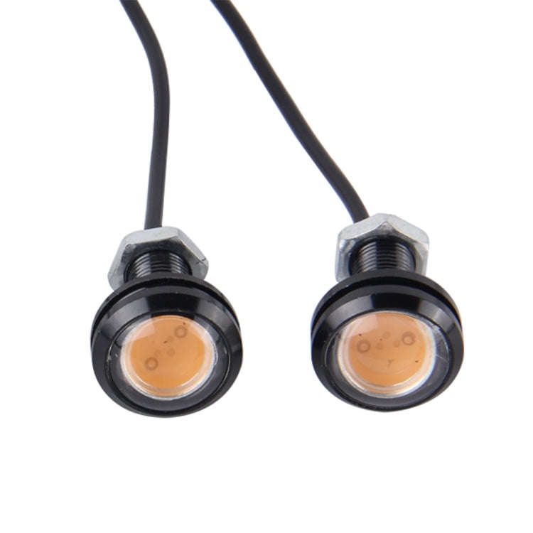 2 PCS 3W  Waterproof Eagle Eye light LED Light for Vehicles, Cable Length: 60cm(Pink Light)