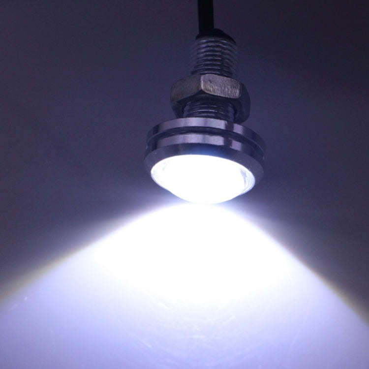 2 PCS 2x 3W 120LM Waterproof Eagle Eye Light White LED Light for Vehicles, Cable Length: 60cm(Sil...