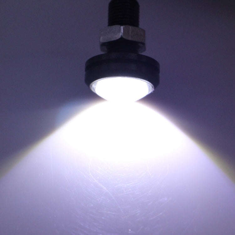 2 PCS 2x 3W 120LM Waterproof Eagle Eye light  White LED Light for Vehicles, Cable Length: 60cm(Bl...