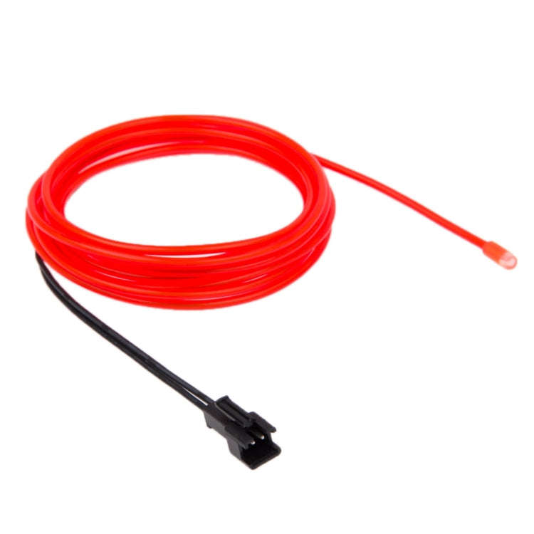 EL Cold Red Light Waterproof Round Flexible Car Strip Light with Driver for Car Decoration, Lengt...