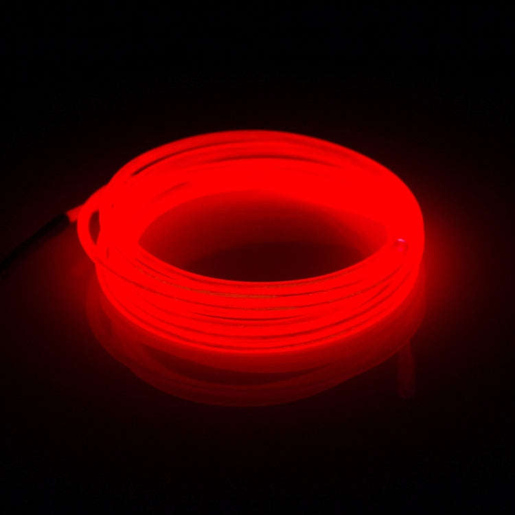 EL Cold Red Light Waterproof Round Flexible Car Strip Light with Driver for Car Decoration, Lengt...