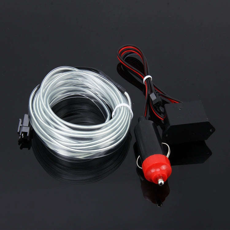 Waterproof Flat Flexible Car Strip Light with Driver for Car Decoration, Length: 5m (Ice Blue Light)