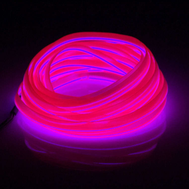EL Cold Pink Light Waterproof Flat Flexible Car Strip Light with Driver for Car Decoration, Lengt...