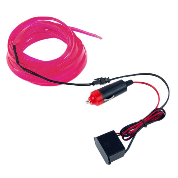 EL Cold Pink Light Waterproof Flat Flexible Car Strip Light with Driver for Car Decoration, Lengt...