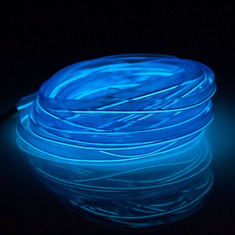 EL Cold Blue Light Waterproof Flat Flexible Car Strip Light with Driver for Car Decoration, Lengt...
