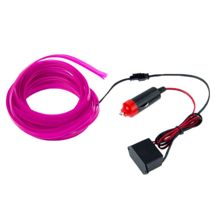 EL Cold Purple Light Waterproof Flat Flexible Car Strip Light with Driver for Car Decoration, Len...