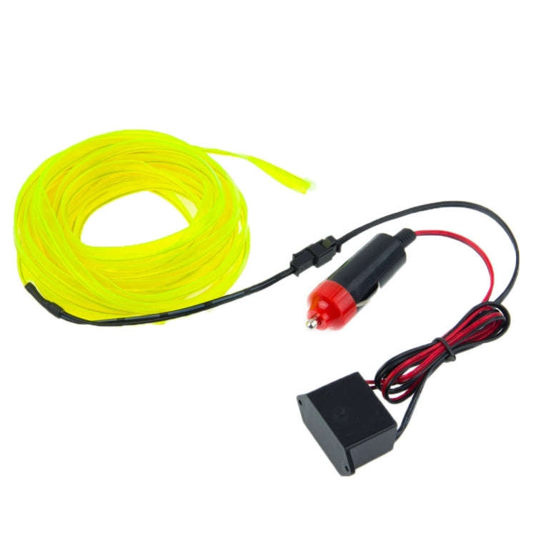 EL Cold Fluorescent Green Light Waterproof Flat Flexible Car Strip Light with Driver for Car Deco...