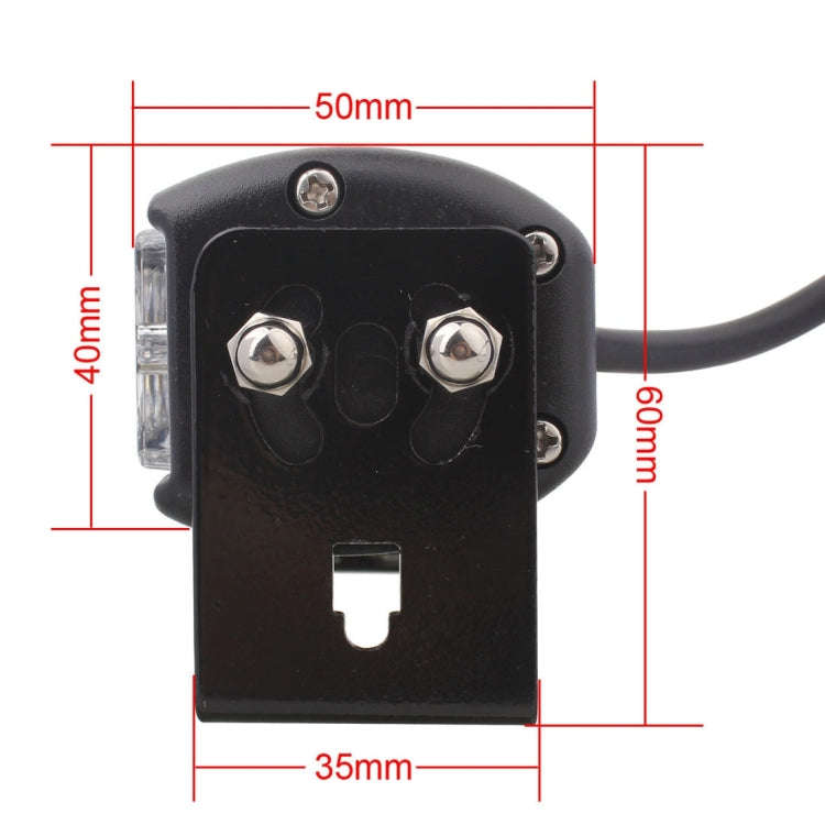 2 PCS  6 inch 6 LED 2 x 18W Car Flash Warning Light Yellow Change White Waterproof Emergency Ligh...