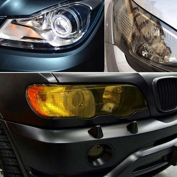 Protective Decoration Bright Surface Car Light Membrane /Lamp Sticker, Size: 195cm x 30cm(Transpa...