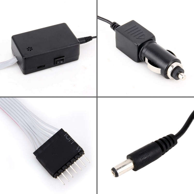 5 Colors Music Active EL Car Sticker Equalizer with Car Charger, Size: 90cm x 10cm
