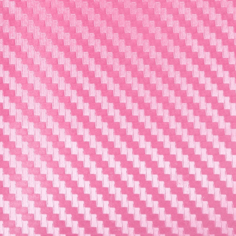 Car Decorative 3D Carbon Fiber PVC Sticker, Size: 127cm x 50cm(Pink)