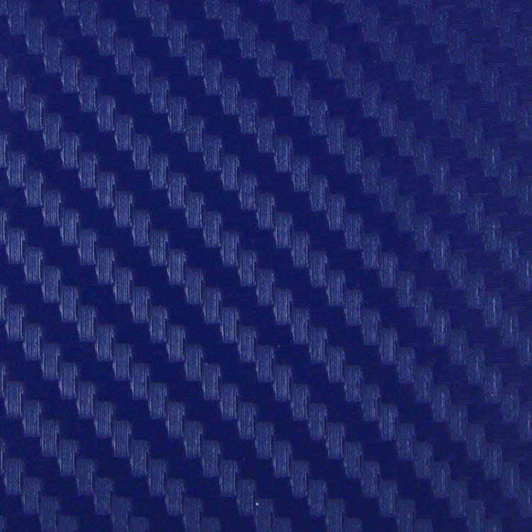 Car Decorative 3D Carbon Fiber PVC Sticker, Size: 127cm x 50cm(Dark Blue)