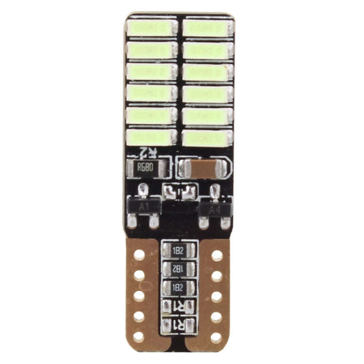 2 PCS T10 4.8W 720LM Ice Blue Light 24 SMD 4014 LED Error-Free Canbus Car Clearance Lights Lamp, ...