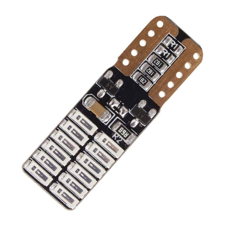 2 PCS T10 4.8W 720LM Yellow Light 24 SMD 4014 LED Error-Free Canbus Car Clearance Lights Lamp, DC...