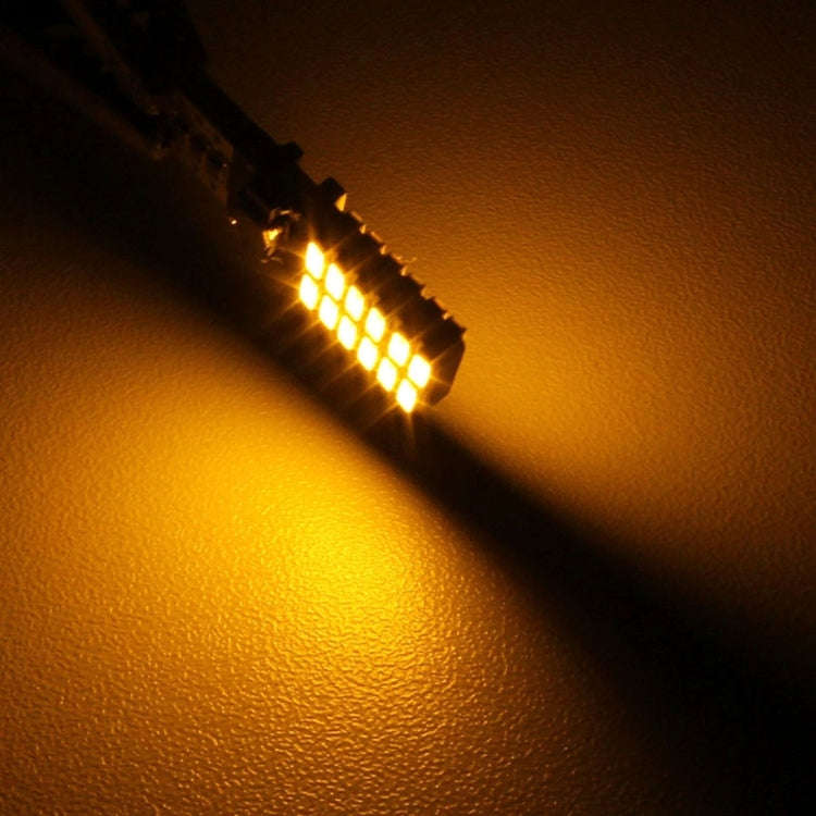 2 PCS T10 4.8W 720LM Yellow Light 24 SMD 4014 LED Error-Free Canbus Car Clearance Lights Lamp, DC...