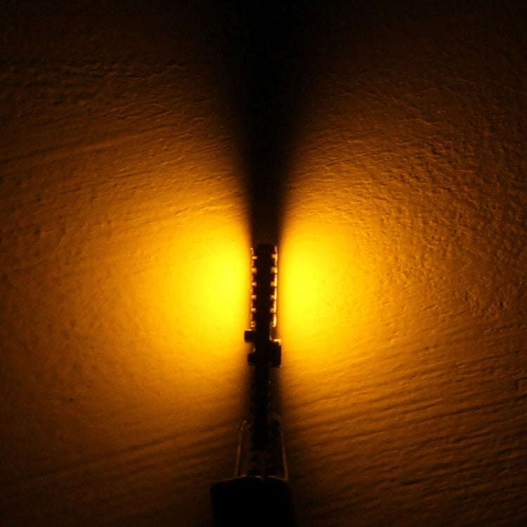 2 PCS T10 4.8W 720LM Yellow Light 24 SMD 4014 LED Error-Free Canbus Car Clearance Lights Lamp, DC...